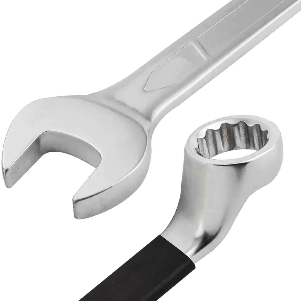 JCB 12mm Cr-V 12-point double-ended open-end wrench, 75 degrees angled