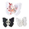 Punk Hair Clips Halloween Hair Barrette Lolita for Butterfly Skull Duckbill Clip