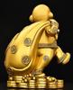 Town House Golden Monkey Zodiac Figurine: Treasure-Offering Monkey Desktop Ornament