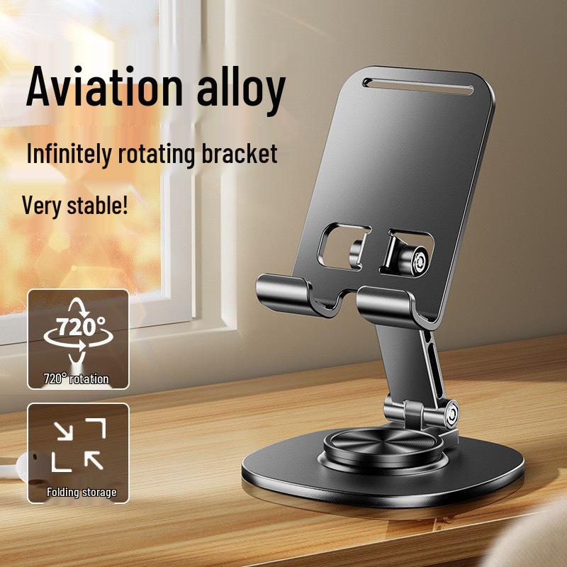 360° Rotating Foldable Desktop Phone Holder for Streaming and Watching