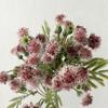 Lifelike Artificial Pompon Mum Fake Silk Kiku Flower Small Chrysanthemum Ball Faux Flower