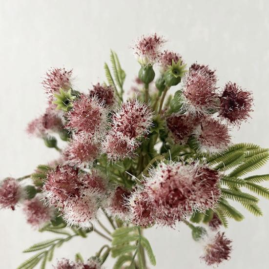 Lifelike Artificial Pompon Mum Fake Silk Kiku Flower Small Chrysanthemum Ball Faux Flower
