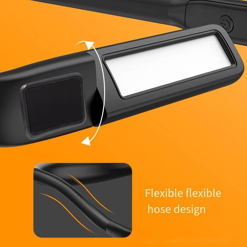 Portable Dimmable Book Lamp USB Rechargeable Neck Light Flexible LED Reading for Knit Bed Travel Camping Work