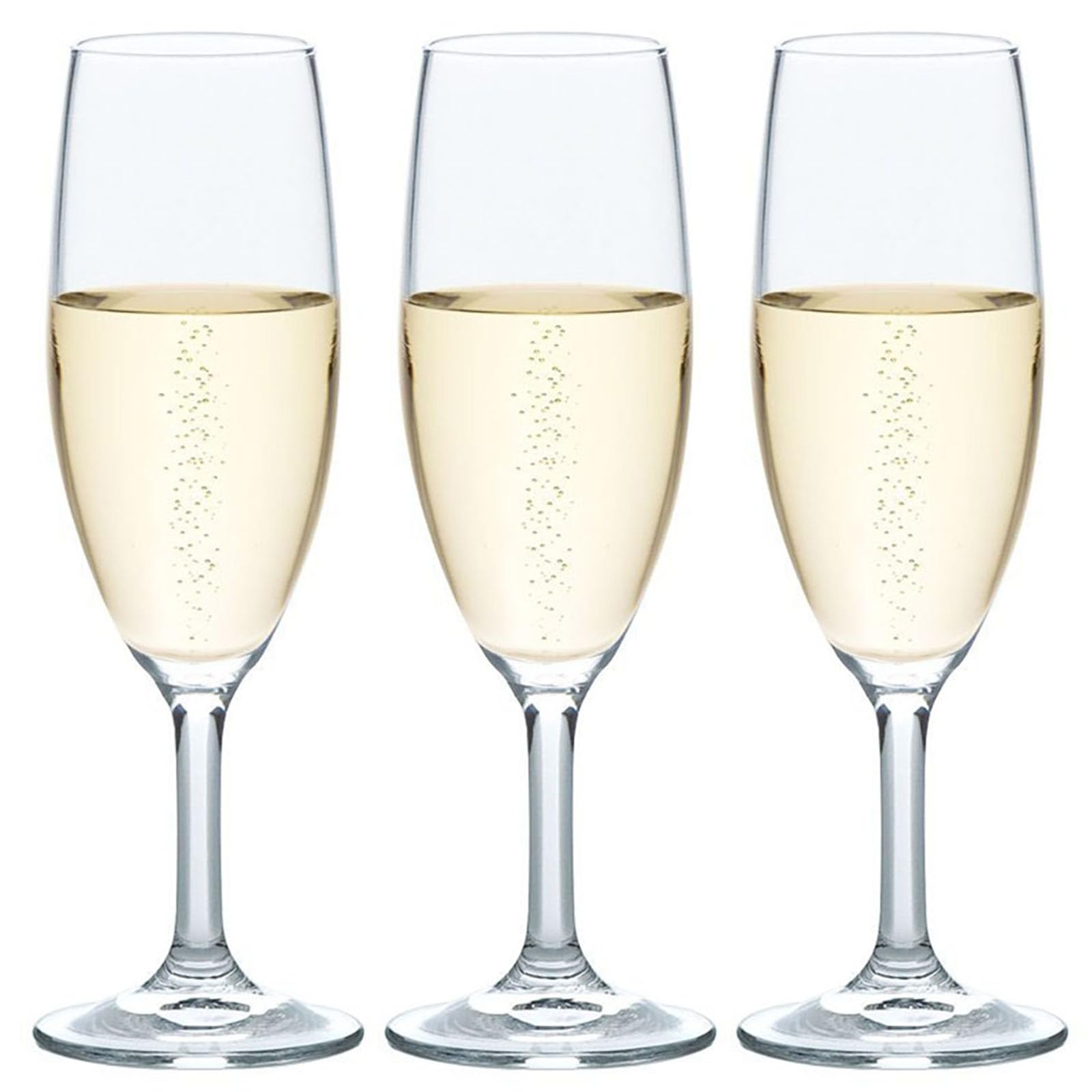 

Toyo Sasaki Glass Champagne Glass Collection, 165ml Champagne Flute with Foaming Function, Set of 3, Made in Japan, Dishwasher Safe, 32854HS-L001
