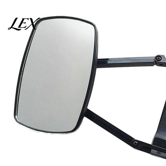 Towing Mirror Attachment Universal Extender, Clip-on Side View Safety Mirror, Adjustable Extra Extended Blind Spot Large Field of for Truck