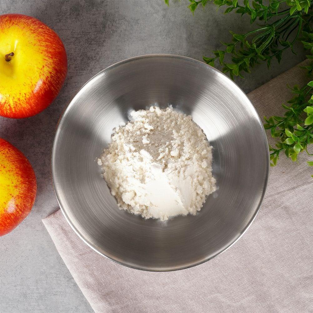 Miska kuchenna metalowa stalowa antypoślizgowa srebrna 15.5cm 700ml VILDE 259640