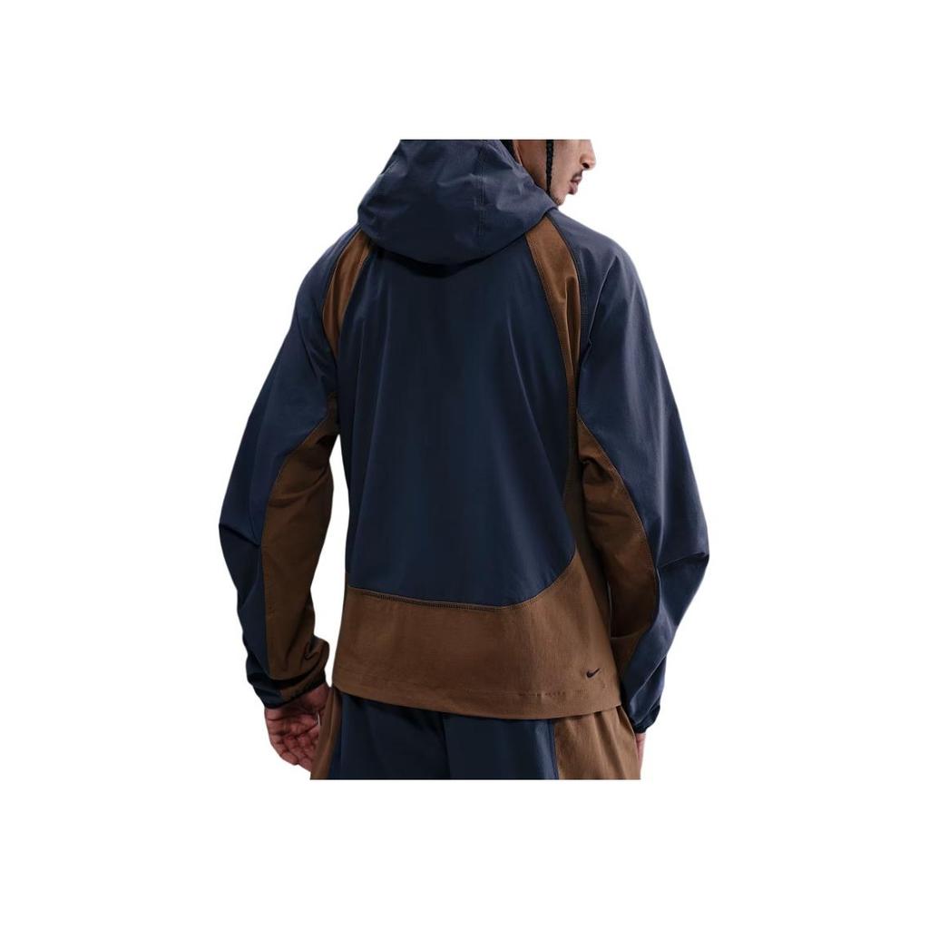 Nike Dri-Fit Color Block Loose Fit Zip-Up Hooded Long Sleeve Jacket Men Jackets IH8461-437