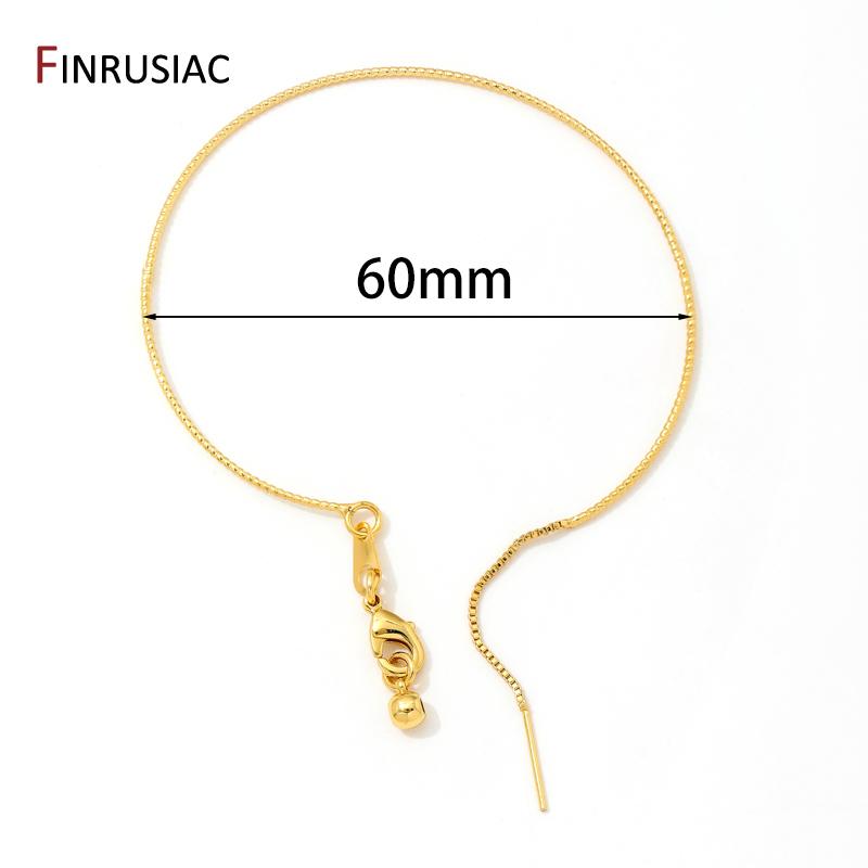

18K Gold Plated Brass Batch Flower Line Bracelet Adjustable Beaded Universal Bracelet DIY Handmade Bracelet Making Accessories 1 piece