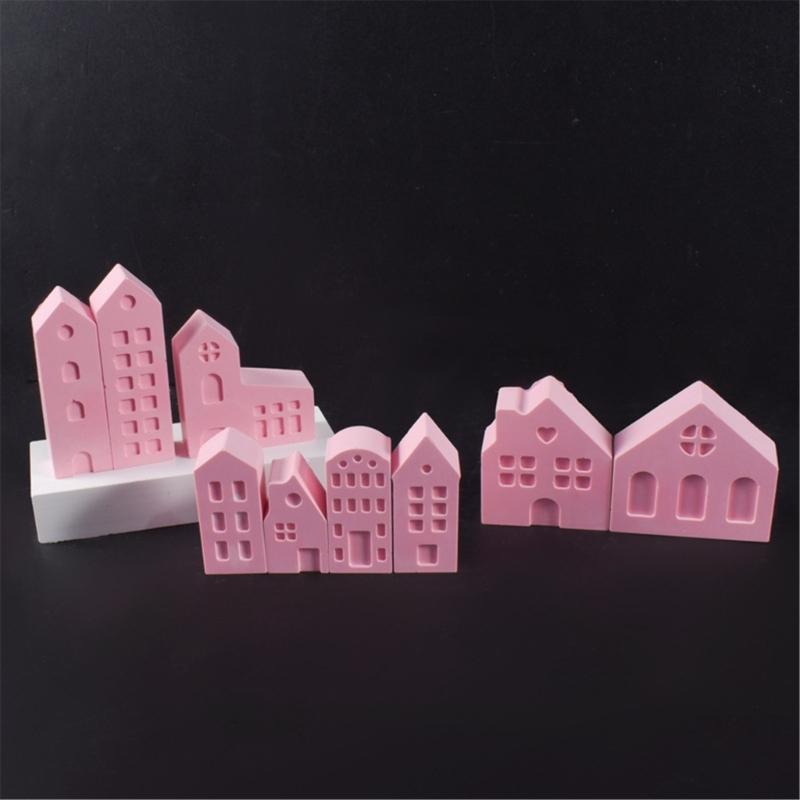 Modisches Haus, stabiles Silikon-Schlüsselanhänger-Form-Set, Bastelzubehör, Epoxidharz-Buchstabenanhänger zum Personalisieren von Schmuck