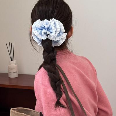 Large Big Scrunchie Hair Accessories for Women Girl Korean Bands Elastic Leading Fashion Popular Adults Kpop New In Gift Vintage