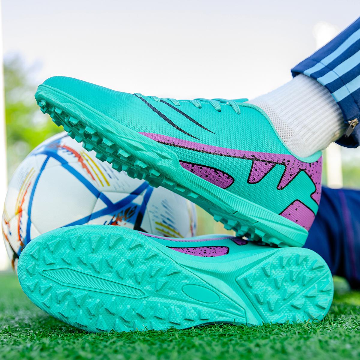 Модные мужские футбольные бутсы TF нескользящие бутсы для игры на траве кроссовки — фото 3