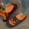Autumn new women's shoes Halloween pumpkin casual cloth shoes lightweight breathable versatile single shoes wholesale