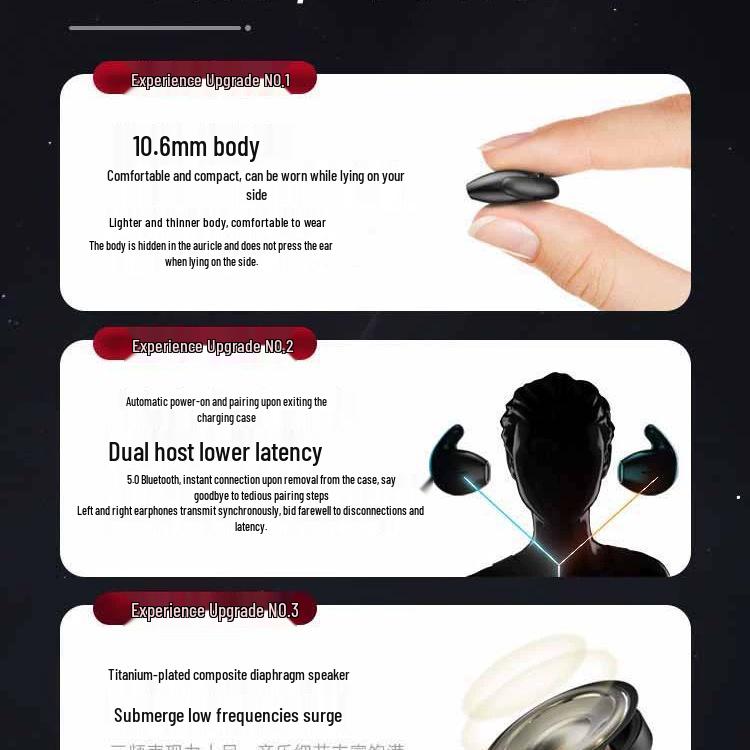 2025 Bone Conduction Wireless Headphones: High-End, Painless, Long-Wear, Ultra-Long Battery for Sleep