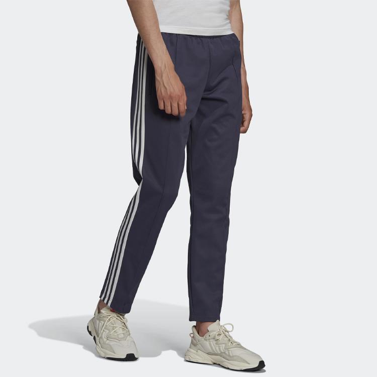 Adidas Originals Solid Color Straight Fit Sports Pants Men Bottoms Blue HB9439