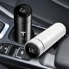 Car Smart Thermos Bottle With Temperature Display Coffee Cup For Tesla Model 3 Model S Model X Y Roadster Performance
