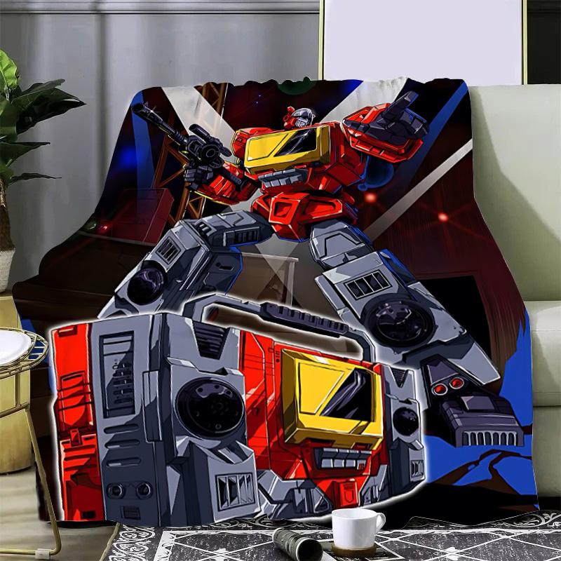 Anime Transformers G1 Car Robot Printed Blanket Picnic Blankets Warm Blanket Soft Comfortable Blanket Home Travel Birthday Gift