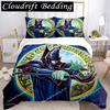 Cartoon Dark Magician Duvet Cover Comforter Fear Bedding set Soft Quilt Cover and Pillowcases for Teens SingleDoubleQueenKing