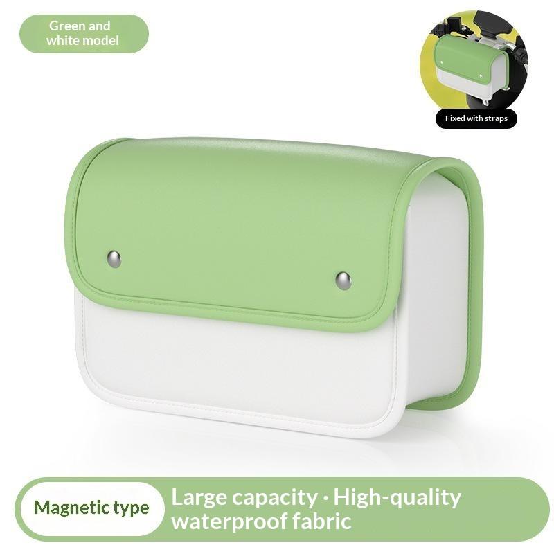 Waterproof PU Leather Electric Bike Hanging Bag Large Capacity Universal for Motorcycle Cycling Commuting Travel