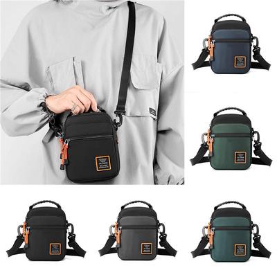 Moda masculina náilon pequena bolsa casual mini bolsa masculina crossbody ombro mochila masculina carteira e bolsa