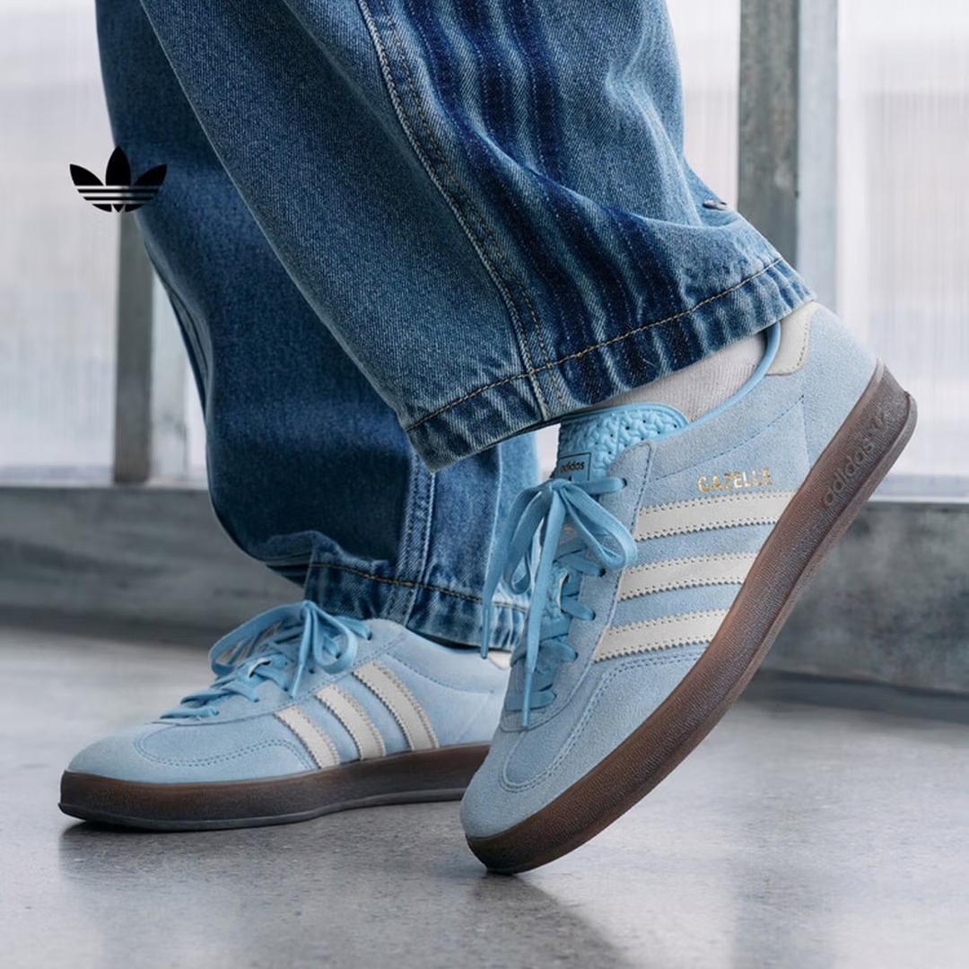 

Adidas Обувь Т-образного стиля GAZELLE INDOOR Ретро Кроссовки, Тренировочные кроссовки Adidas Клевер JI2717 44.5 синий