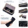 Genuine Leather Glasses Case Fashion Pencil Bag with Kiss Lock Brand Coin Purse Women Travel Sunglasses Box Eyebrow Pencil Box