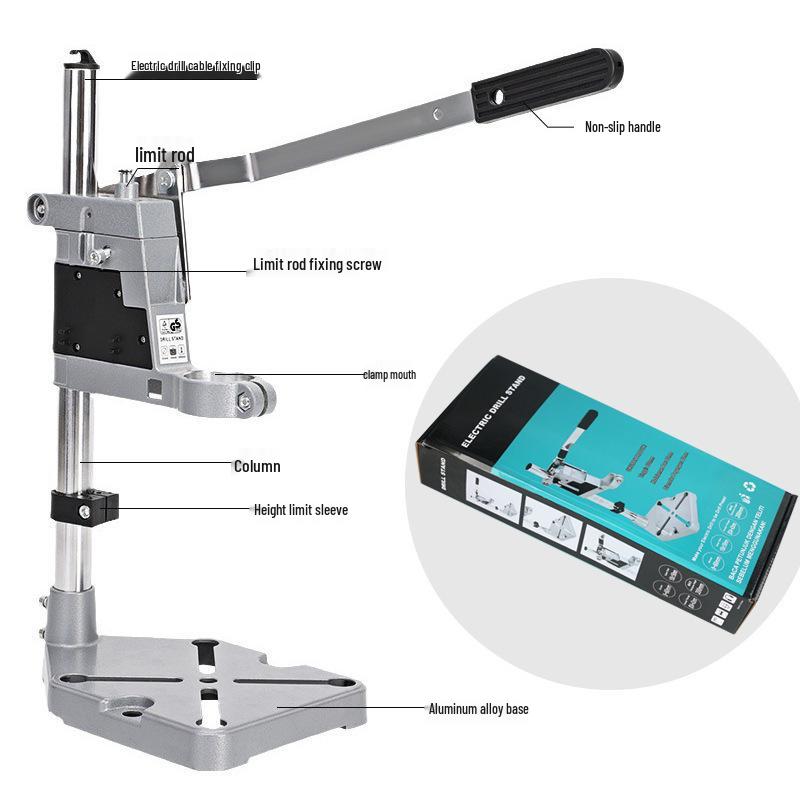 Multi-Function Hand Drill & Angle Grinder Stand for Bench