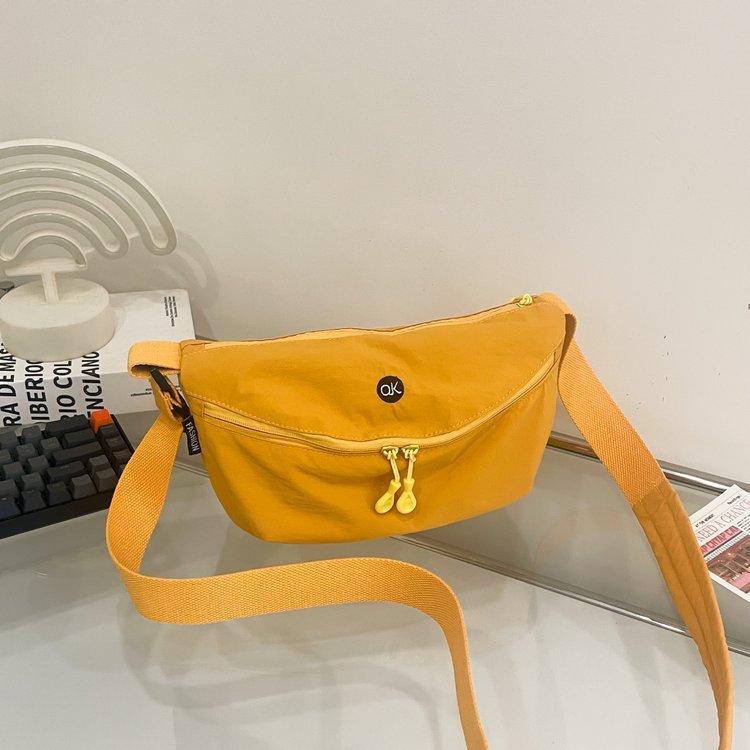 Portable And Simple Dumpling Bag, Fashionable And Versatile Sports Cycling Breast Bag, Daily Commuting Shoulder Messenger Bag