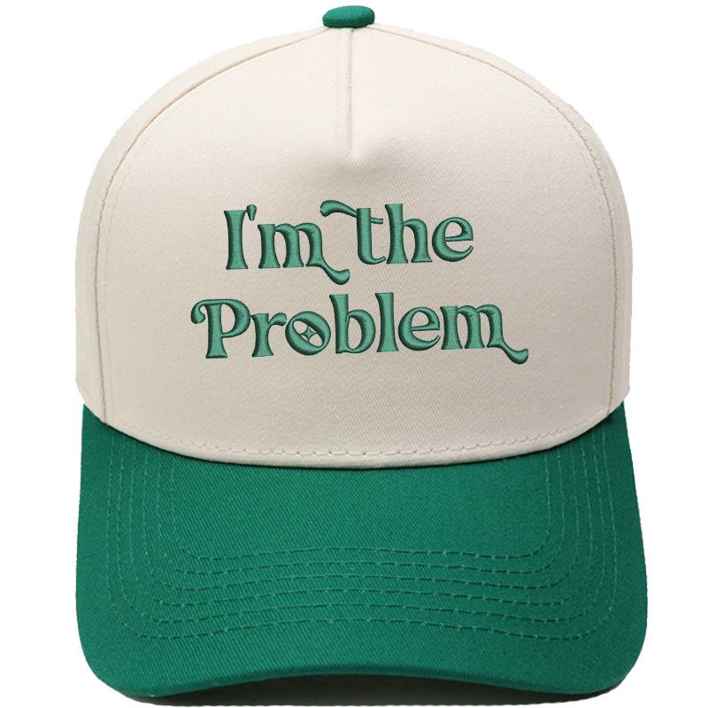 I'm the Problem Fun Embroidery Color Matching Truck Driver Hat Men's and Women's Casual Shade Baseball Cap