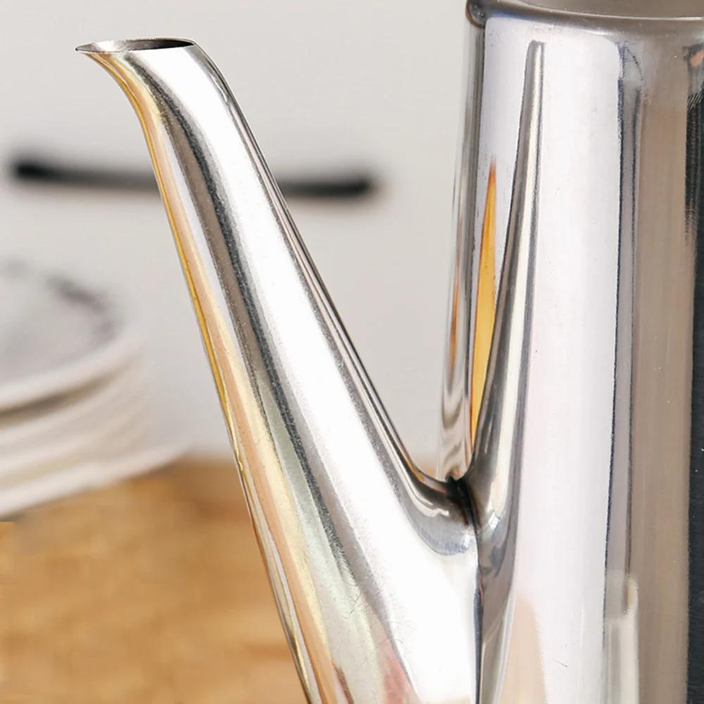 Long Spout Teapot Stainless Steel Water Jug Coffee Pot Cold Kettle Restaurant
