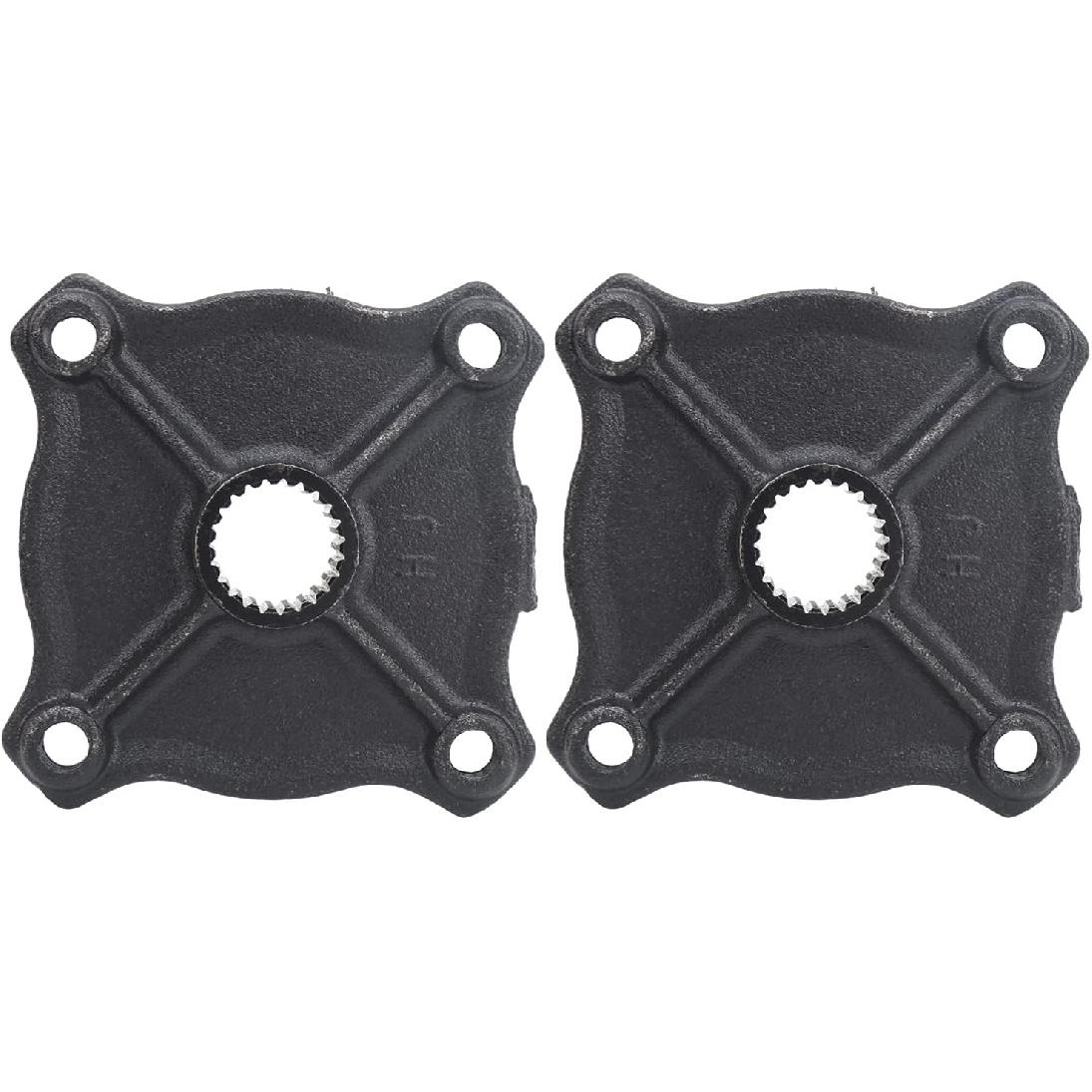 

Qiilu Rear Axle Wheel Hubs, 2pcs 23 Tooth Spline 4 Stud Wheel Rear Axle Hub Fit for Quad Bike ATV Kart