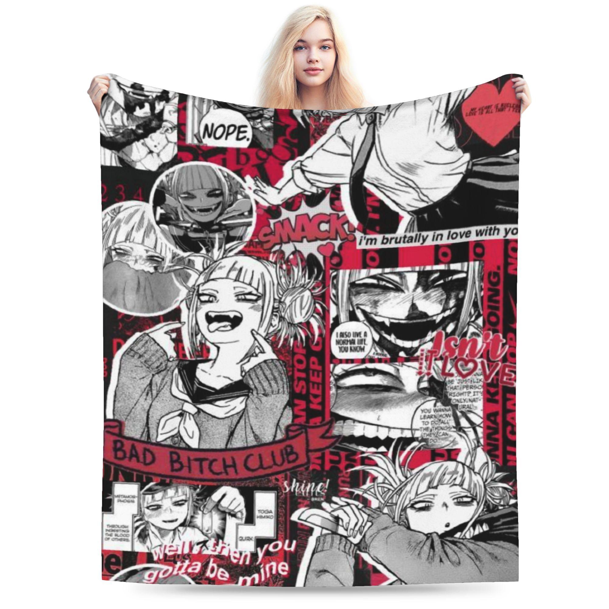 

Super Soft My Hero Academia Himiko Toga Throw Blanket Premium Flannel Fleece Bed Blanket Super Cozy Bedspread All Season Use 75cm x 90cm