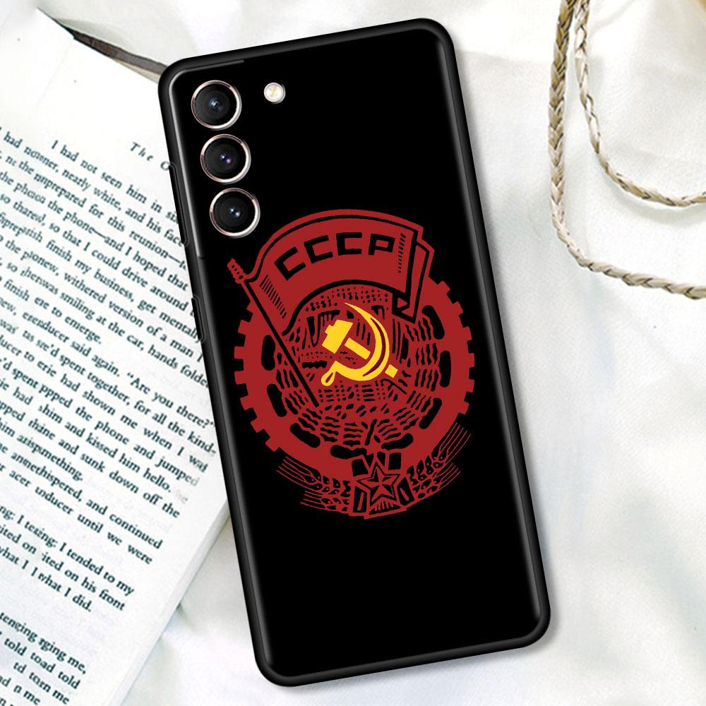 

Черный чехол для Samsung Galaxy S20 FE S21 Ultra S10 S9 Plus S10e S8 S7 A51 A71, мягкий винтажный чехол для телефона СССР CCCP, принципиально Samsung A71