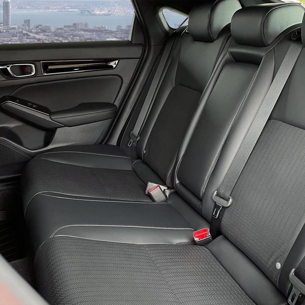 8PCS Leather Door Armrest Covers Wrap and Door Fabric Replacement for Honda Civic 2022-2026 11th Gen – Anti-Scratch, Waterproof, Luxury Interior