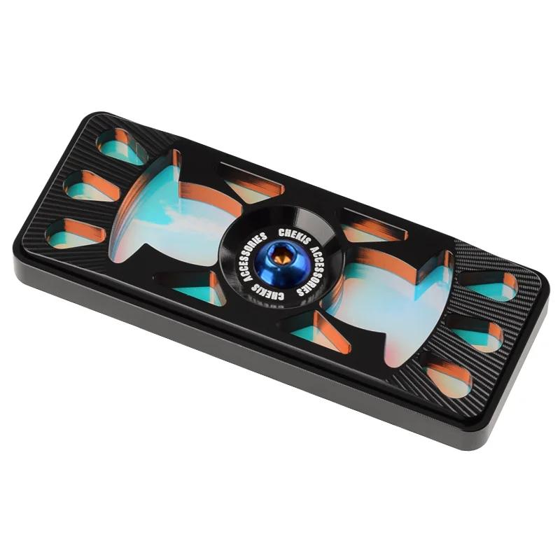 Chekis  Motorcycle Accessories Modified Rear Wheel Reflector Aluminum Alloy Night Driving Luminous Warning Film Light Ref