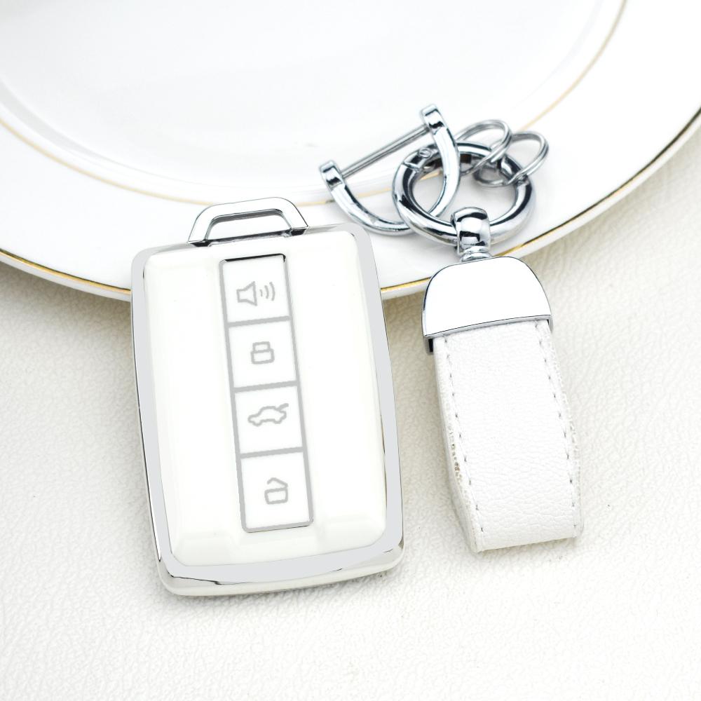 Soft Tpu Car Key Case Cover Fob Shell For Great Wall Gwm Wey Tank 500 Tank 300 Remote Key Protector Key Chain Car Accessories