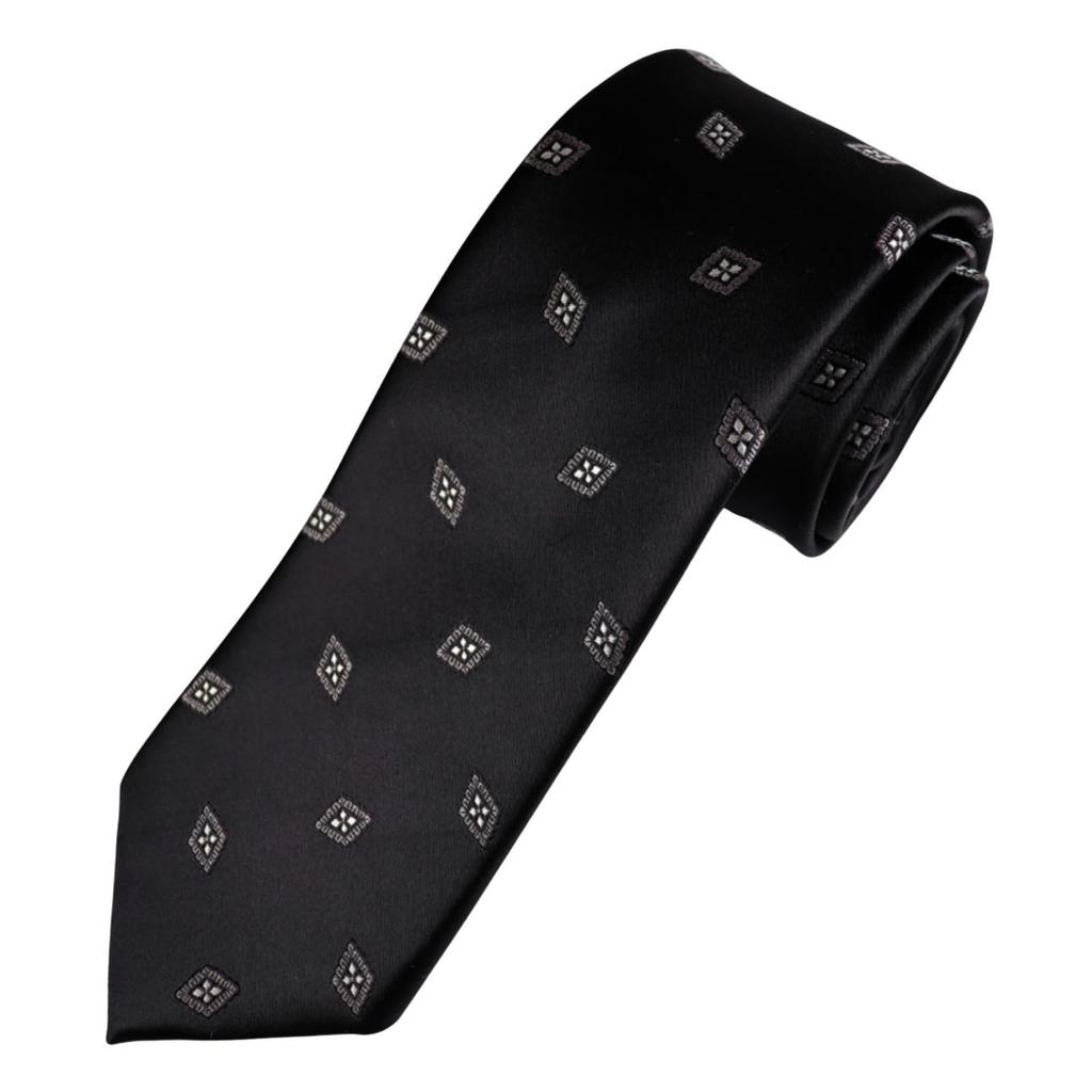 [Michiko London] Wrinkle-resistant bonded fabric with lining for added volume. Made in Japan. KOSHINO brand tie. Small pattern. 100% silk. Unisex.