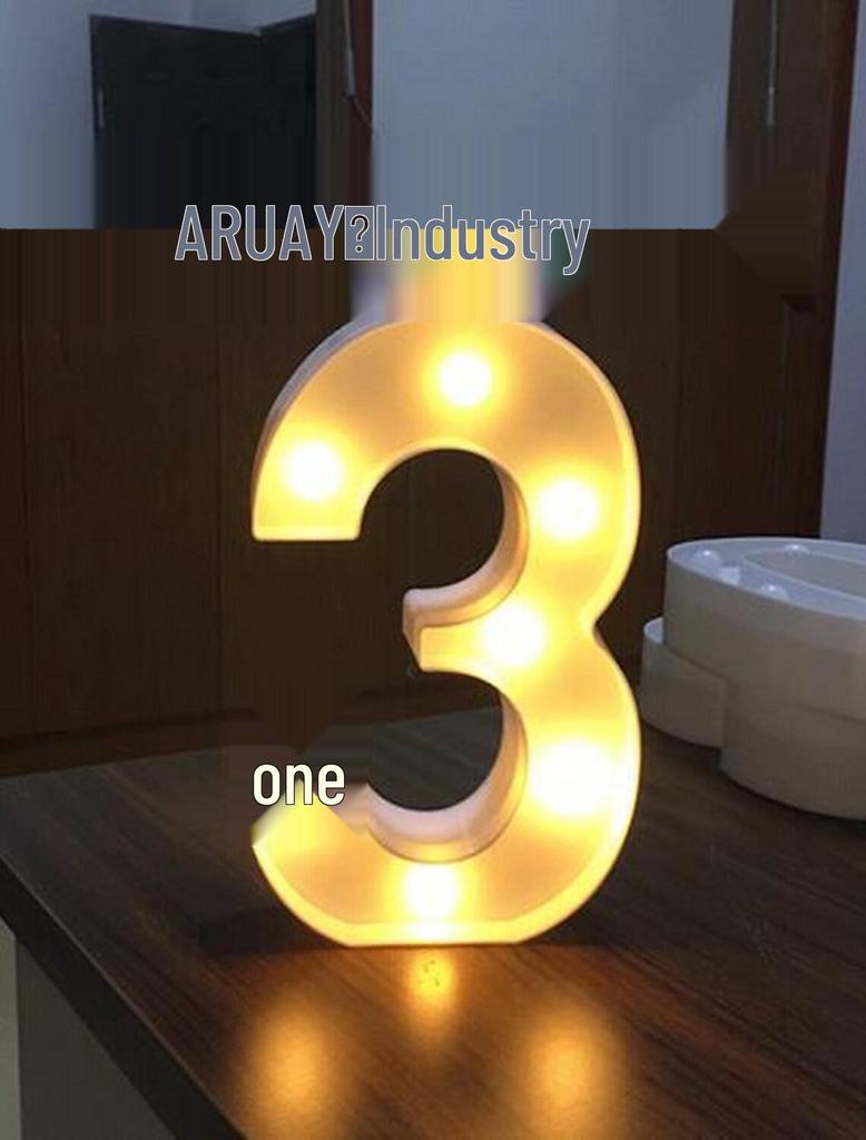 LED Letter and Number Lamp - Perfect for Christmas, Weddings, Proposals, Valentine's Day, and Other Celebrations.