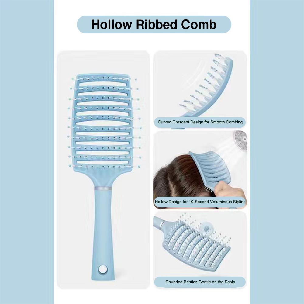 Schnelleres Föhnen Haarbürsten Belüfteter Gebogener Lockenkamm Mode Kissenbürste für Frauen