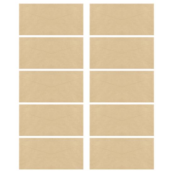 10 Pcs Retro Pattern Envelope Set Vintage Style Comfortable Touch Non-fading DIY Scrapbook Invitations Gifts