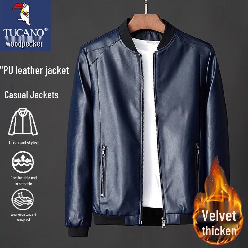 

Tucano Men s Warm Faux Leather Jacket 3XL