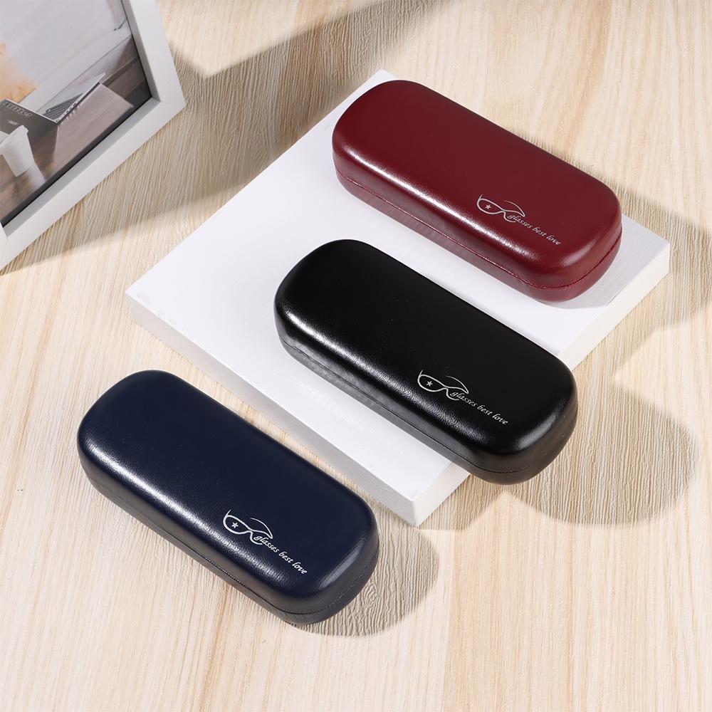 Buy Waterproof PU Leather Hard Reading Glasses Box Glasses Box Glasses