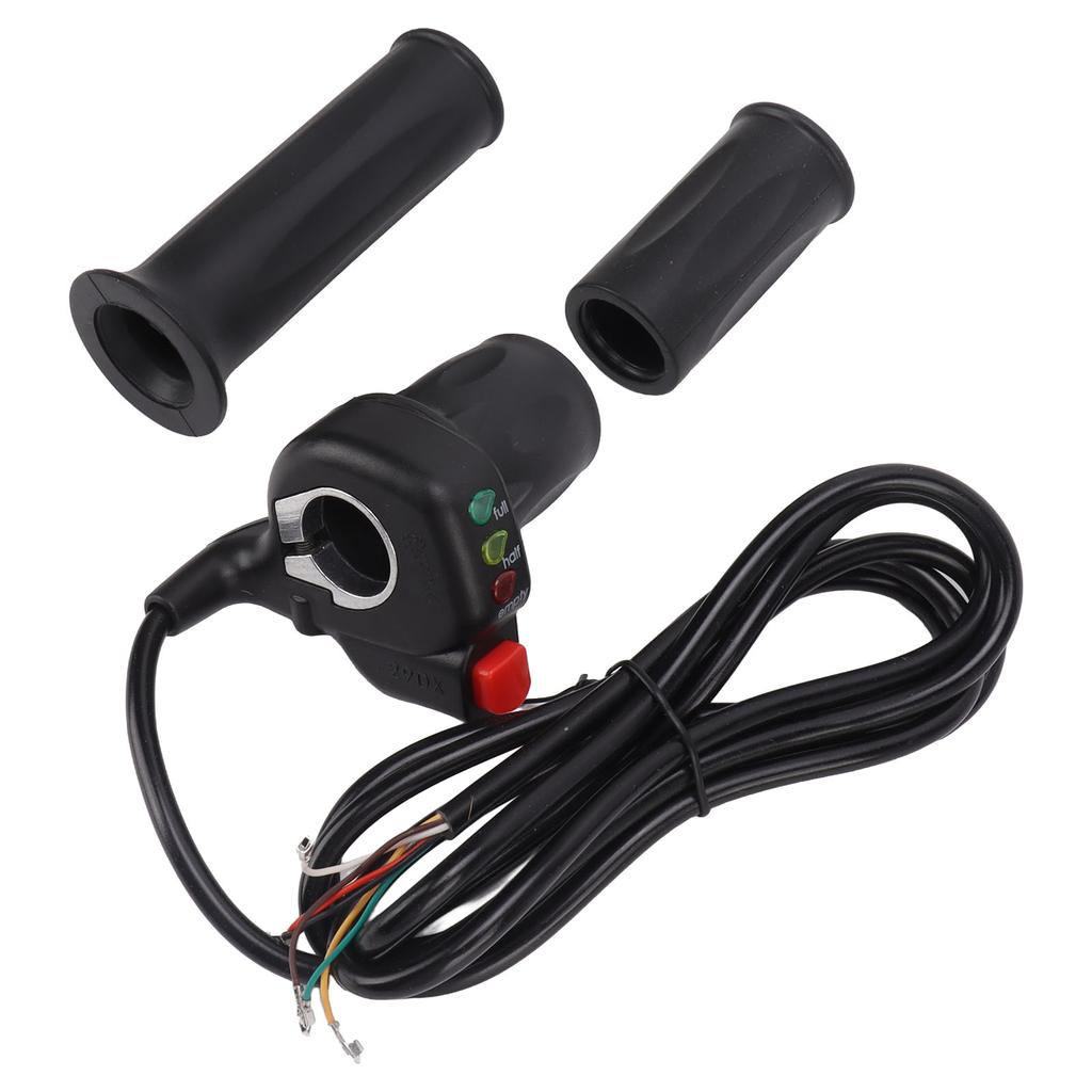 Electric Bike Throttle Grip 22mm Handle Diameter Stable Sensitive 48V Electric Bike Accelerator Handle Grips