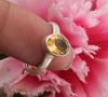 Natural Citrine Gemstone Ring Handmade Designer Birthstone Ring Solid 925 Silver Ring Jewelry Gift For Her
