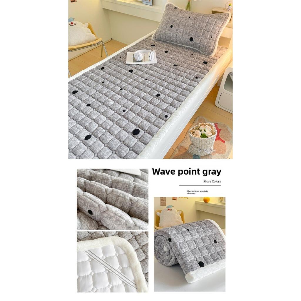 Thickened Milk Velvet Mattress, Student Dormitory Insulation, Cotton Padded Single Mattress, Foldable Machine Washable Bed Mattress