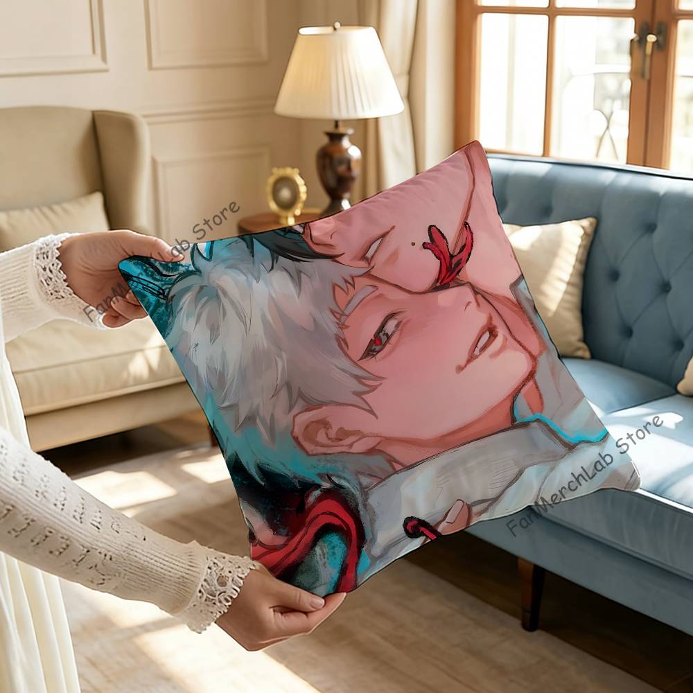 The SSummer HHikaru Died Pillow Case Plush Fabric Soft Pillowcase Double Sided Print Sofa Cushion Cover Throw