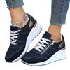 Spring 2025 New Plus Size Fashion Casual Women's Shoes Sneakers Lace-up Thick Sole Plus Size Women's Shoes
