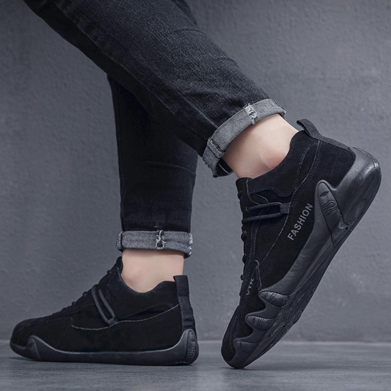 High Quality Men Shoes New Winter Plush Warm Comfortable Cotton Shoes Designer Trend Men Loafers Lace Up Non-slip Male Sneakers