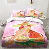 Set di biancheria da letto Kawaii Anime Winx Letto a tre pezzi Singolo Doppio King Size Set di letto per adulti e bambini Set copripiumino per bambini Regalo per bambini