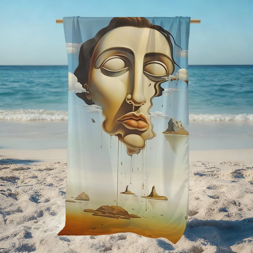 Famous Pretty S-salvador Dali Art Towel Beach Quick Dry Soft Pool Towels Gift for Travel Gym Shower Camping Sports