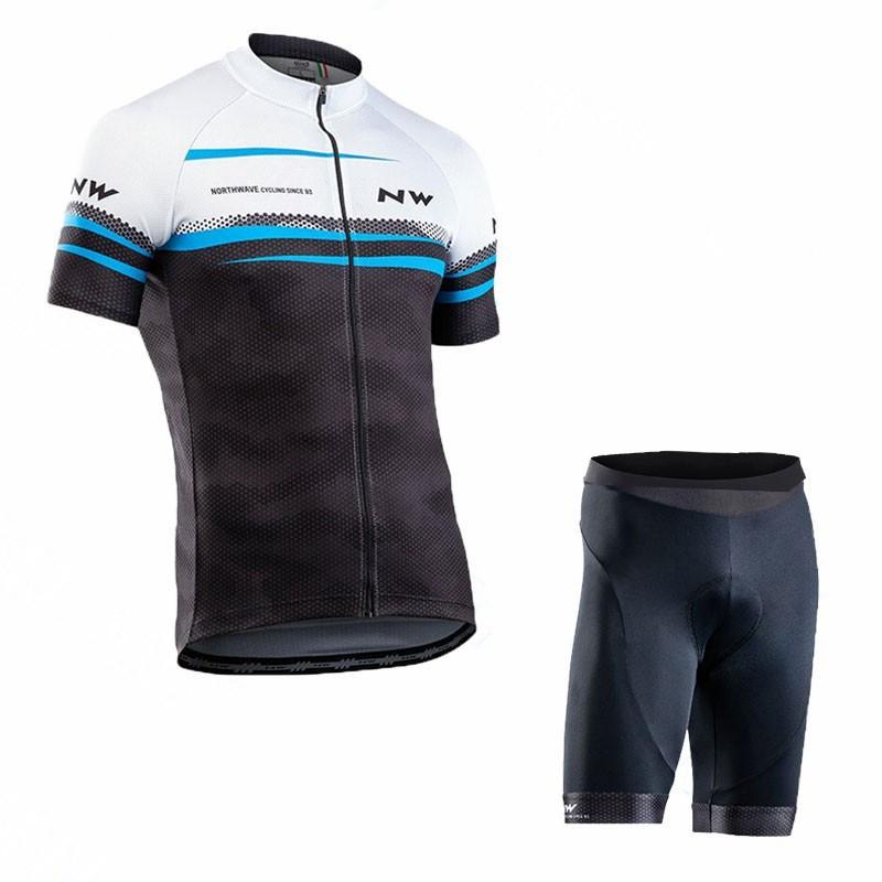 Men Women Cycling Jersey Set Short Sleeve Breathable Quick Dry Bike Outfit Road